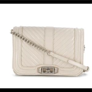🔥🔥 REBECCA MINKOFF CHEVRON QUILTED LOVE CROSSBODY 🔥🔥